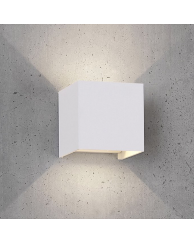 LED outdoor wall lamp 12W 10cm 4000K aluminum IP54 lower and upper light