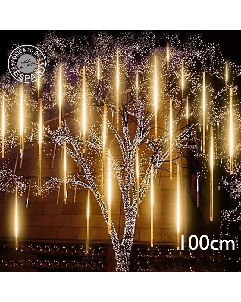 LED meteor lights E14 100cm 4W warm light suitable for outdoor use IP44