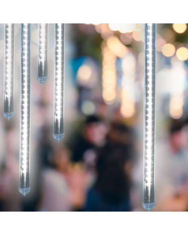 Meteor lights 192 LEDs 100cm 3W cool white suitable for outdoor use IP44