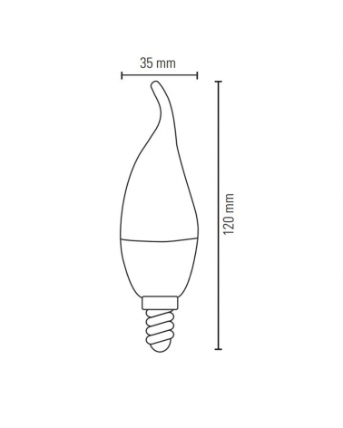 LED Candle bulb 4W E14 3000K