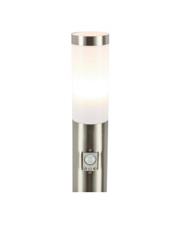 Baliza para exterior 110cm de acero inoxidable E27 IP44 8,8W SENSOR MOVIMIENTO
