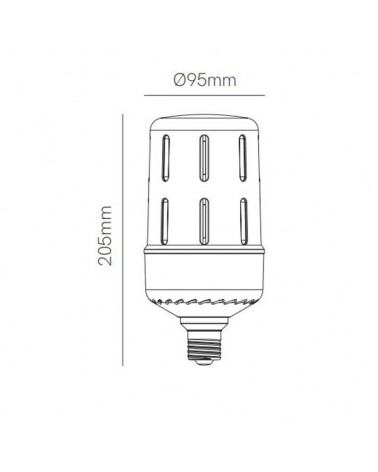Lámpara LED 30W E27 2700K 3100Lm de alta luminosidad