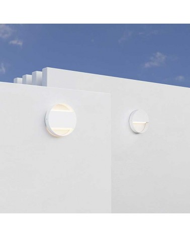 Aplique pared de exterior 20cm de aluminio y PC LED 16W CCT Switch 3000K/4000K/5000K