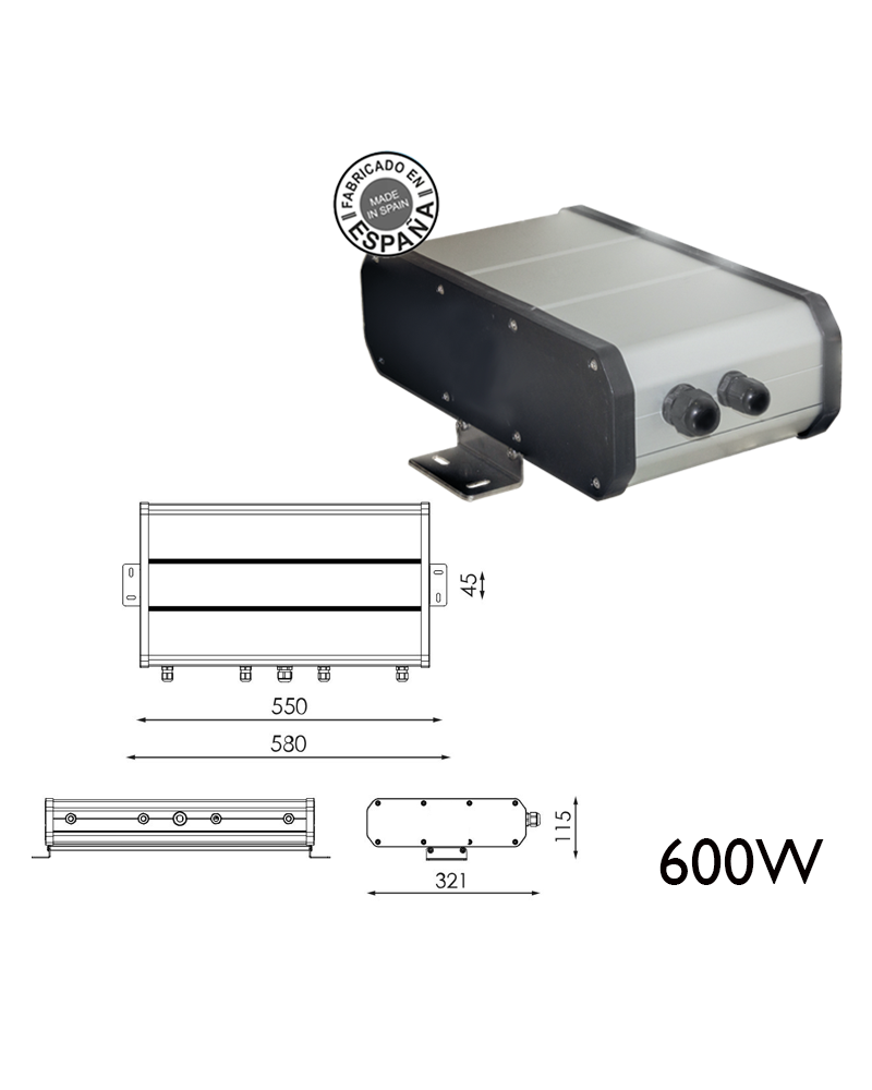 Box remoto 600W 120WH DALI