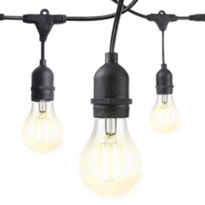 Guirnaldas para bombillas de rosca